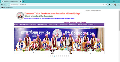 Kushabhau Thakare Patrakarita Avam Jansanchar Vishwavidyalaya